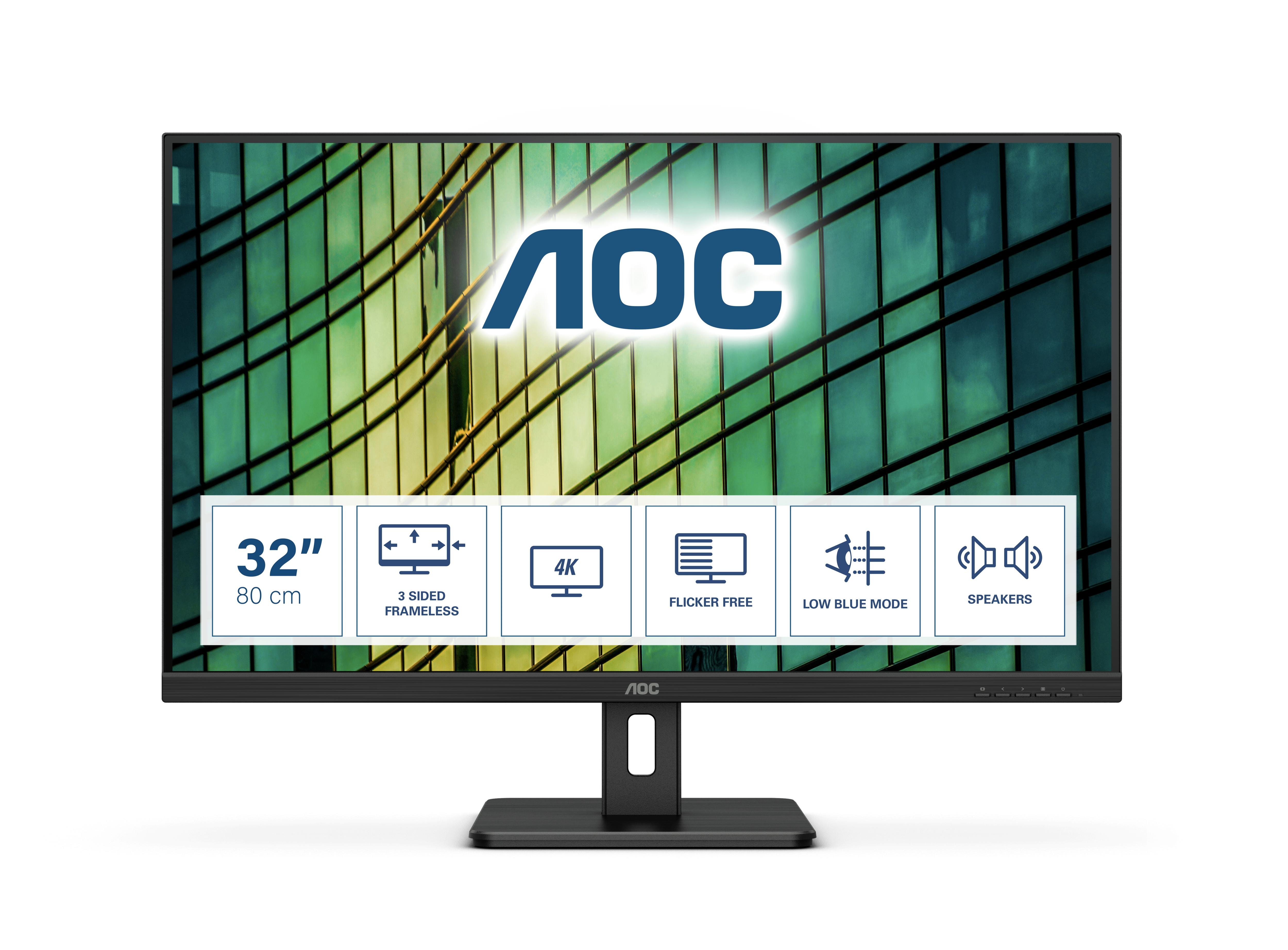 AOC U32E2N 80cm (31.5") 4K UHD Monitor HDMI/DP 4ms 60Hz LS