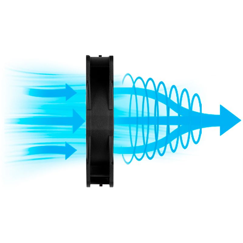 ARCTIC Gehäuselüfter P12 PWM PST RGB 0dB schwarz, 120 mm, 4-pin