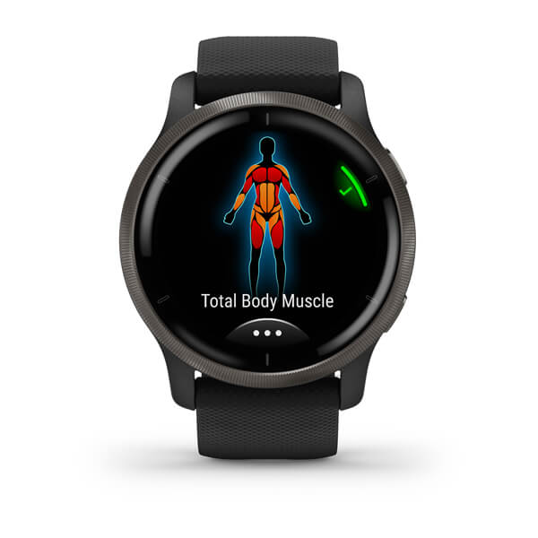 Garmin Venu 2 GPS-Multisportuhr Schwarz/Schiefergrau