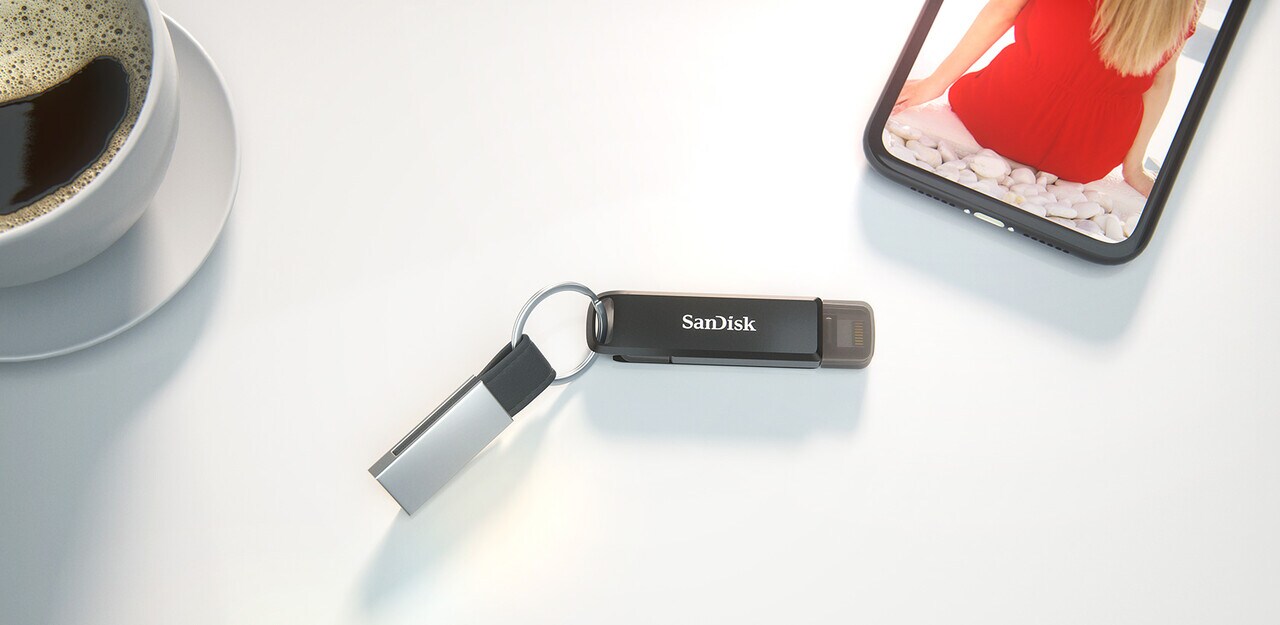 SanDisk iXpand Luxe 256GB USB 3.0 &amp; Lightning Stick