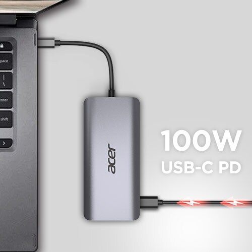 Acer 12-in-1 Mini Dock (USB Type-C zu 2x USB 3.2, 2x HDMI, 1x VGA, 1x DP)