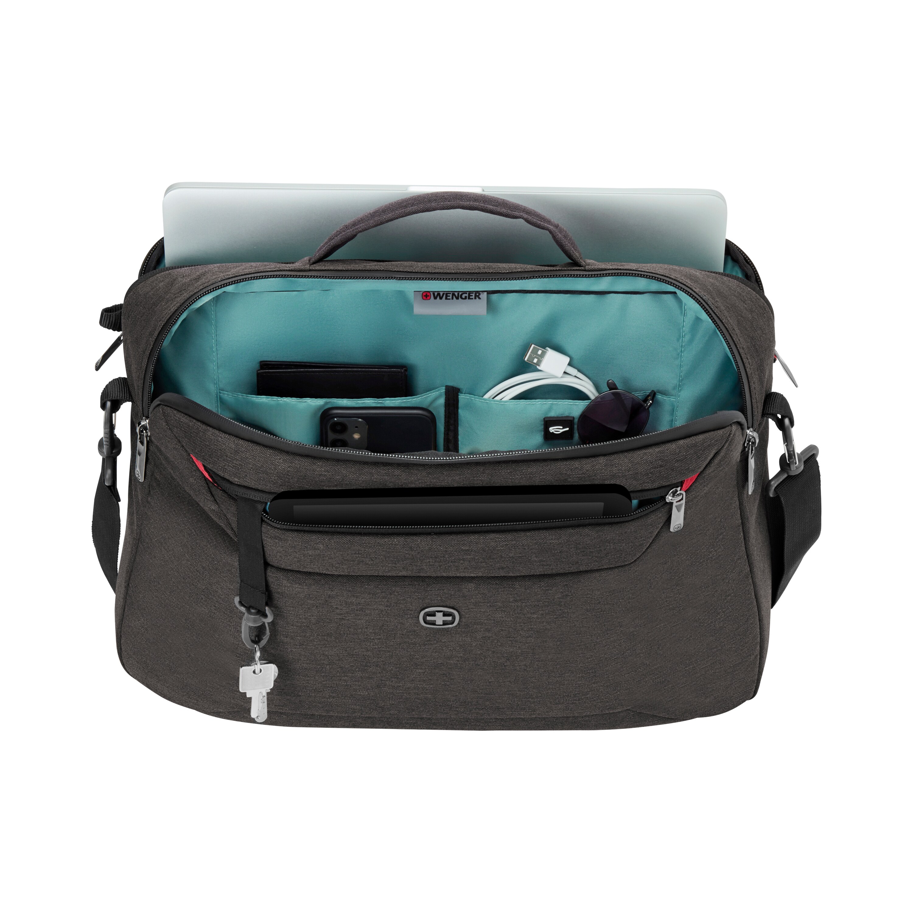 Wenger MX Commute Notebook Tasche mit Rucksackträgern 16" Zoll grau