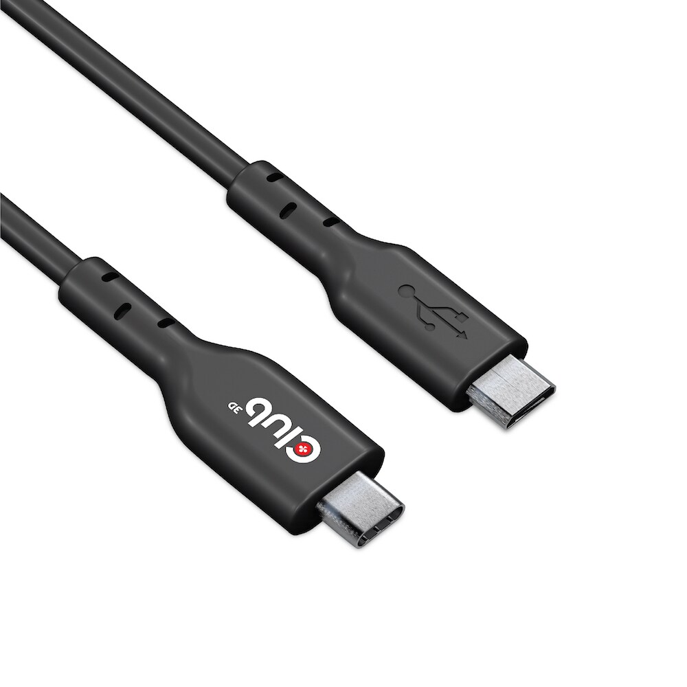 Club 3D USB 3.2 Gen1 Typ-C auf Micro USB Kabel 1m St./St. schwarz