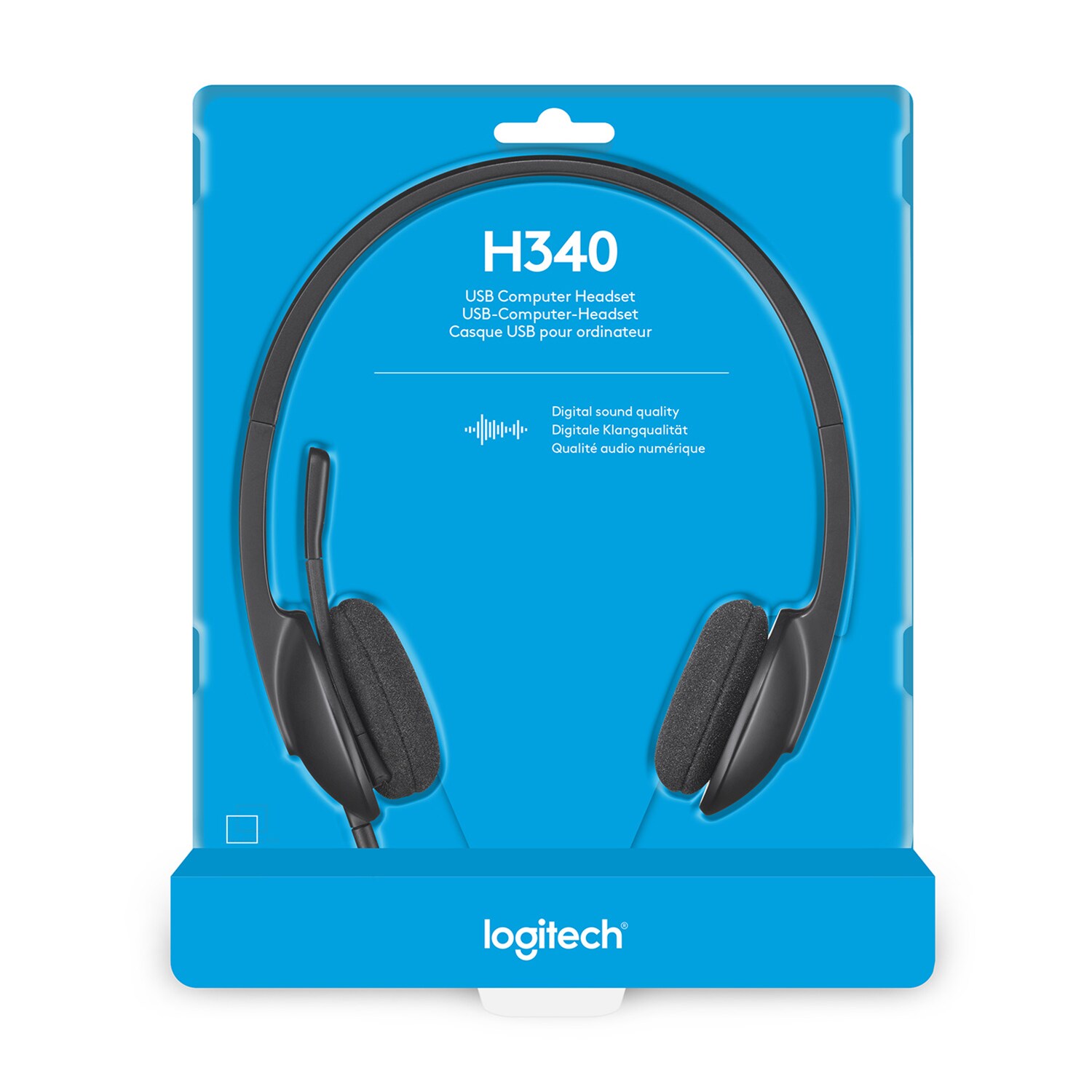 Logitech H340 Kabelgebundenes Beidseitiges Headset Stereo USB Schwarz