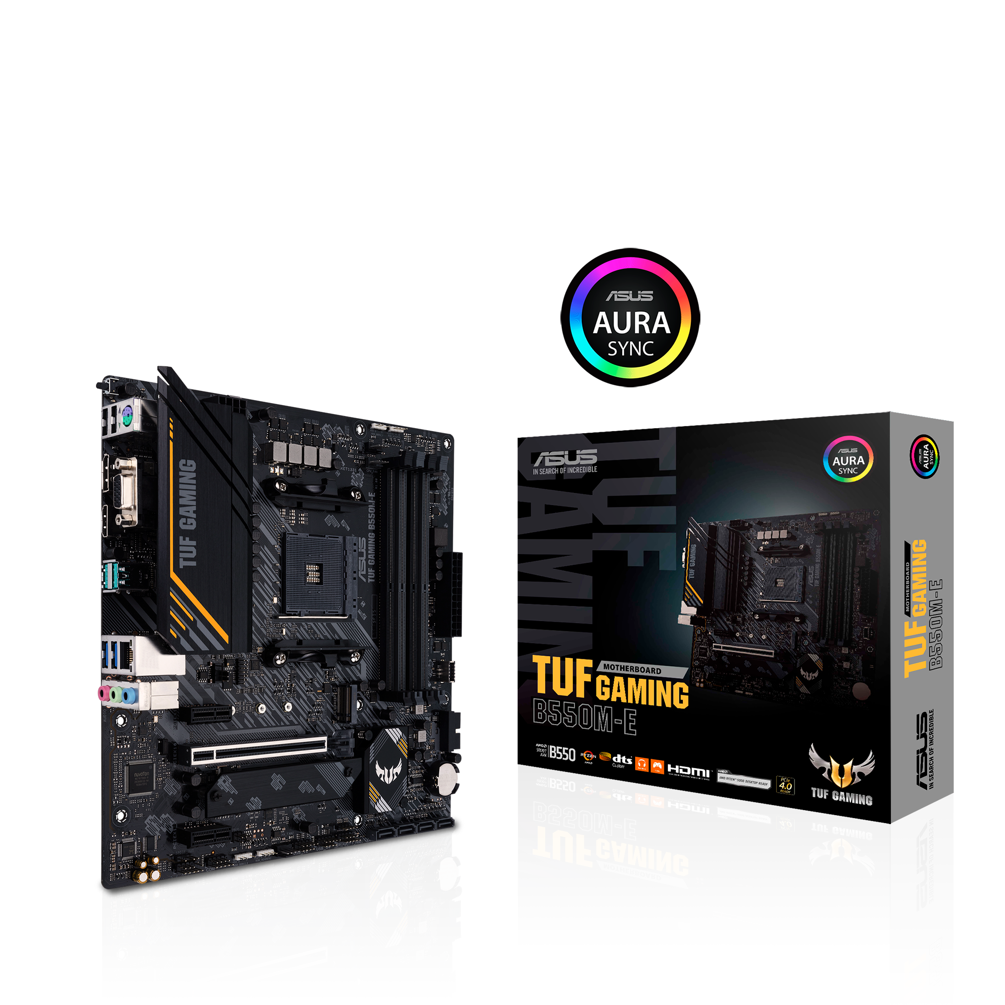 ASUS TUF Gaming B550M-E mATX Mainboard Sockel AM4 M2/USB3.2/HDMI/DP/VGA