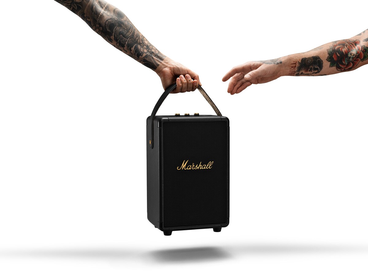 Marshall Tufton Tragbarer Bluetooth Lautsprecher black &amp; brass