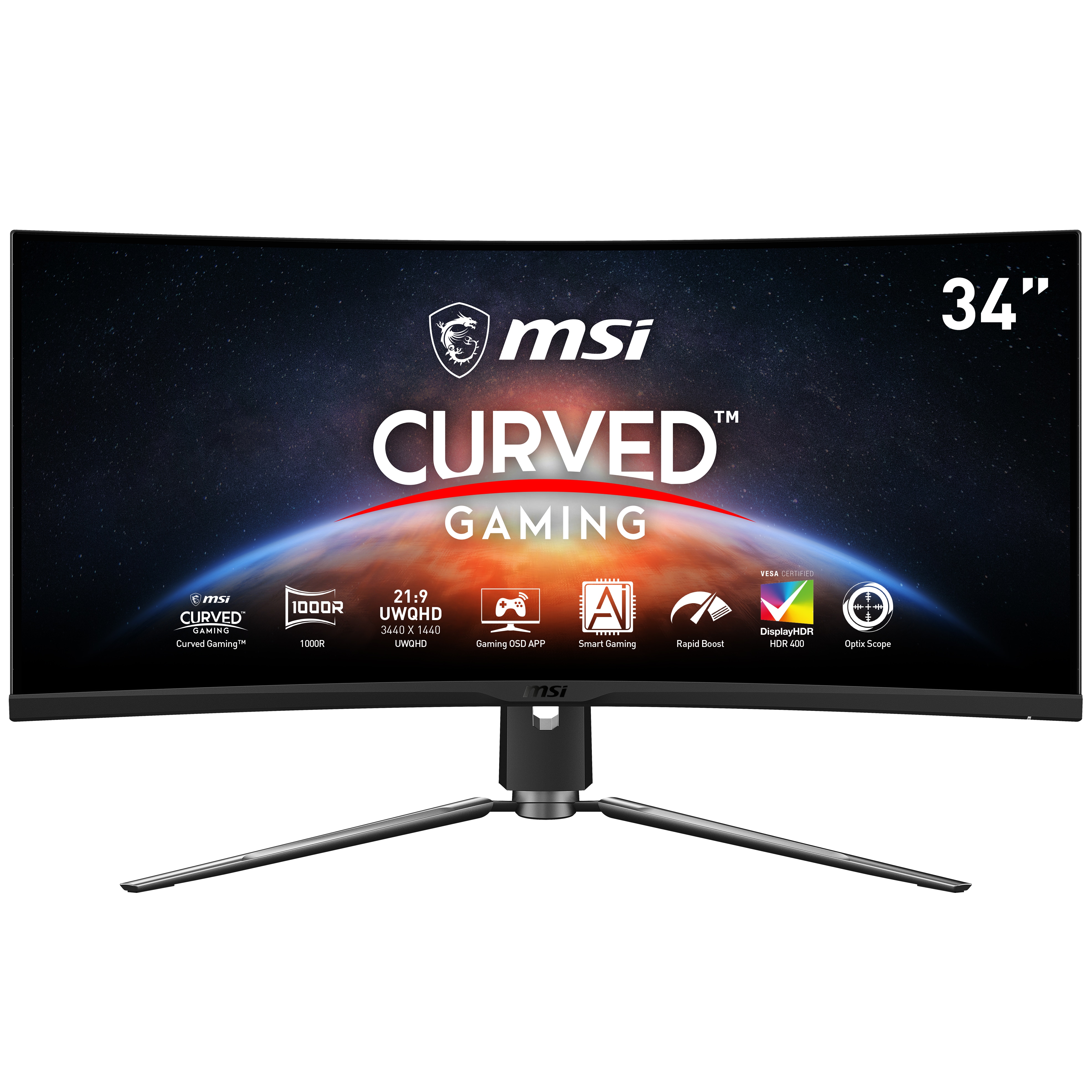 MSI MPG ARTYMIS 343CQRDE 86,4cm (34") UWQHD VA Gaming Monitor HDMI/DP/USB-C