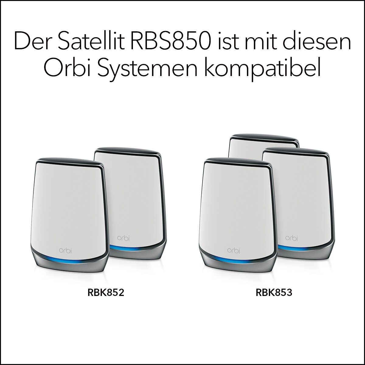 Netgear Orbi AX6000 Tri-Band WLAN 6 Zusatz-Satellit für WiFi 6 Router