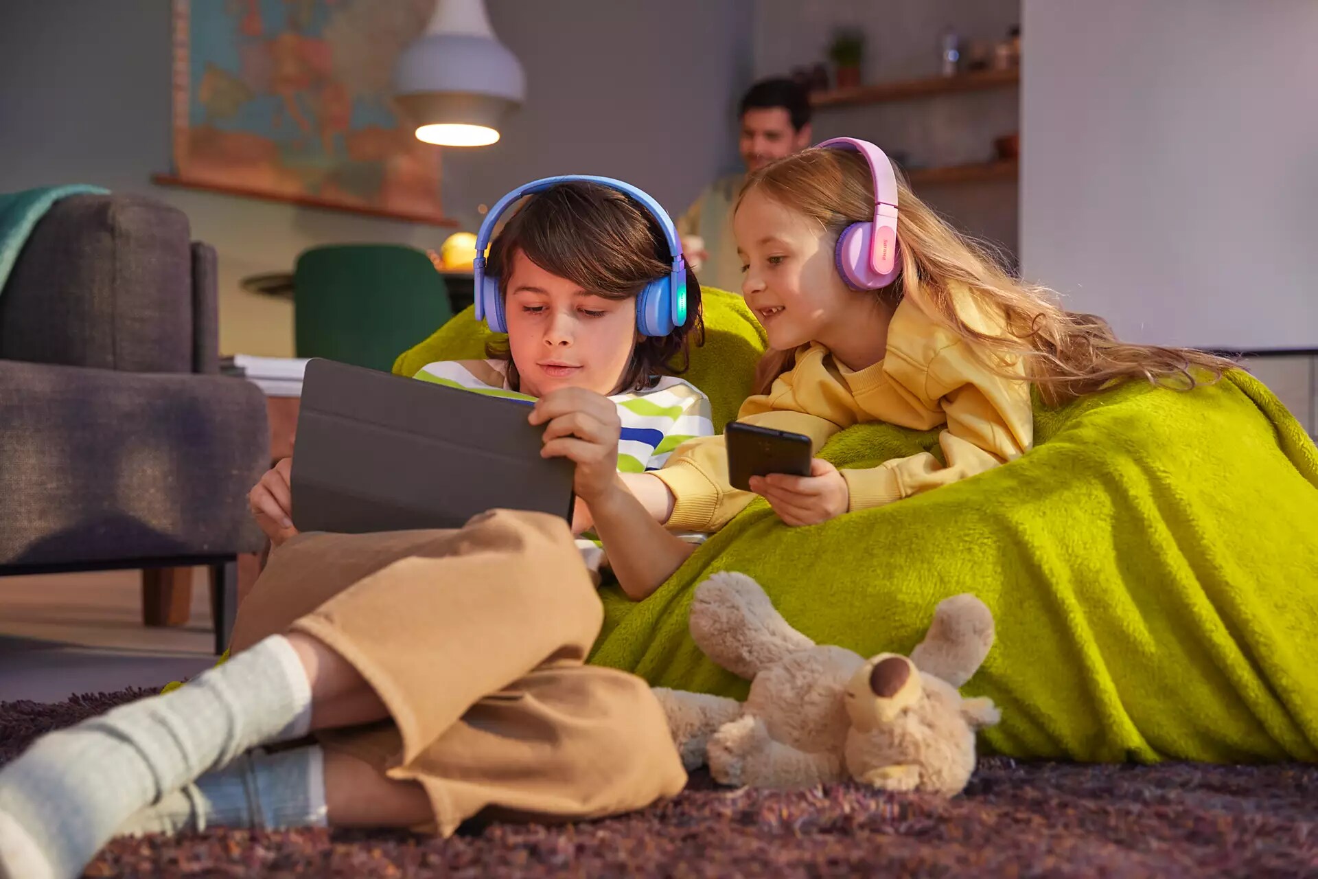 Philips TAK4206BL/00 Wireless On Ear Kopfhörer für Kinder faltbar - Blau