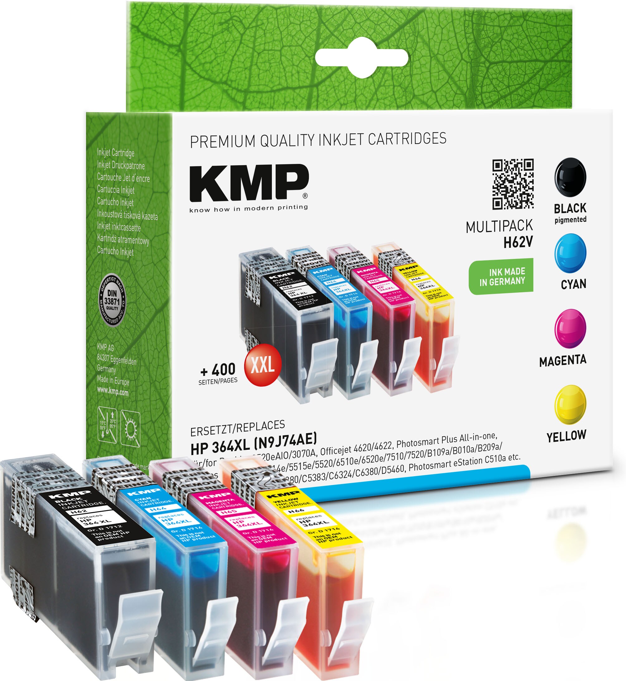 KMP Tintenpatronen Multipack ersetzt HP 364XL (N9J74AE)