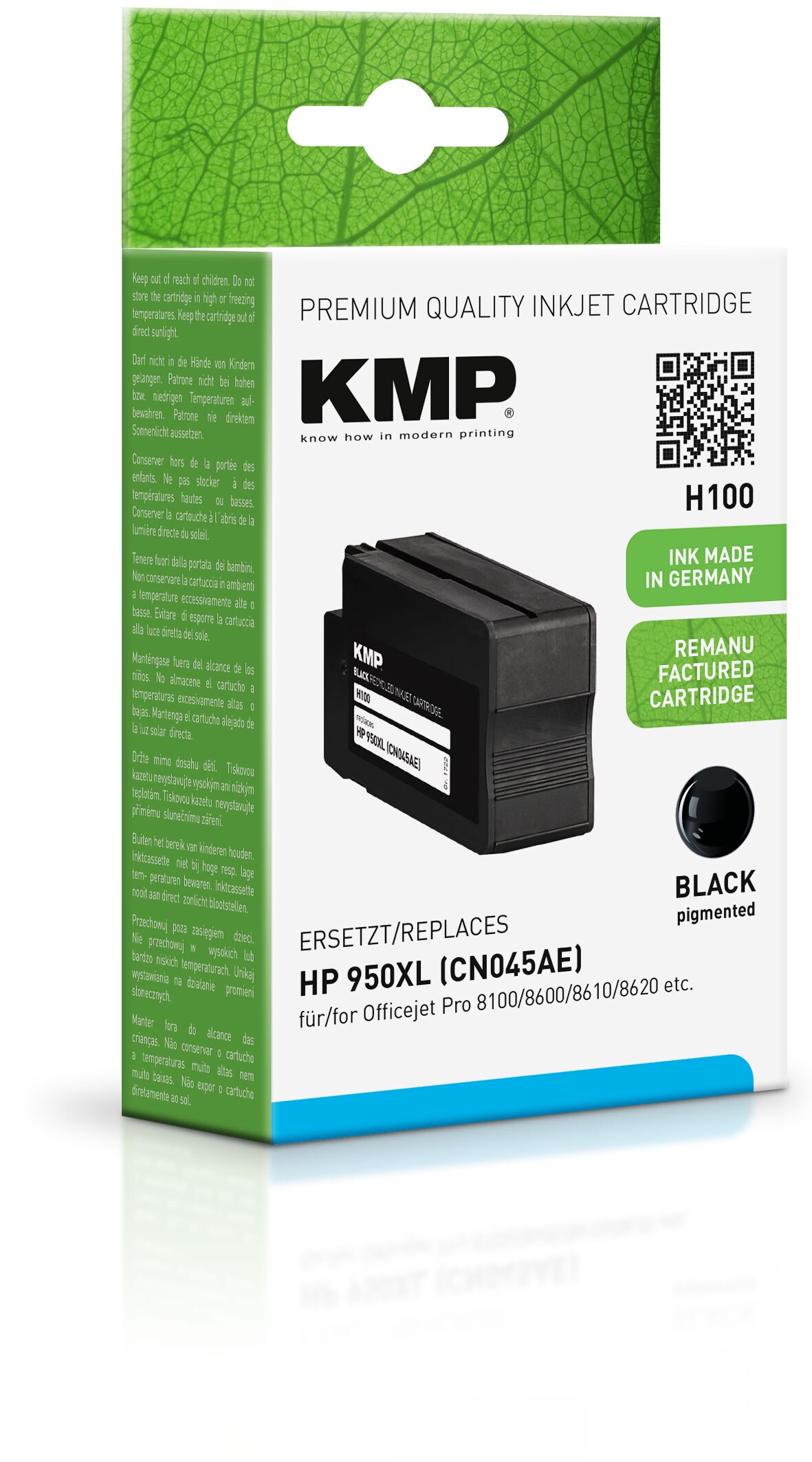 KMP Tintenpatrone Schwarz ersetzt HP 950XL (CN045AE) ++ Cyberport