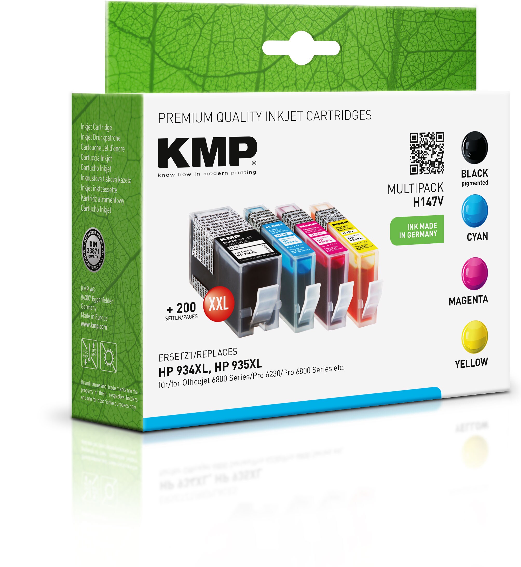 KMP Tintenpatronen Multipack ersetzt HP 934XL + 935XL (X4E14AE)