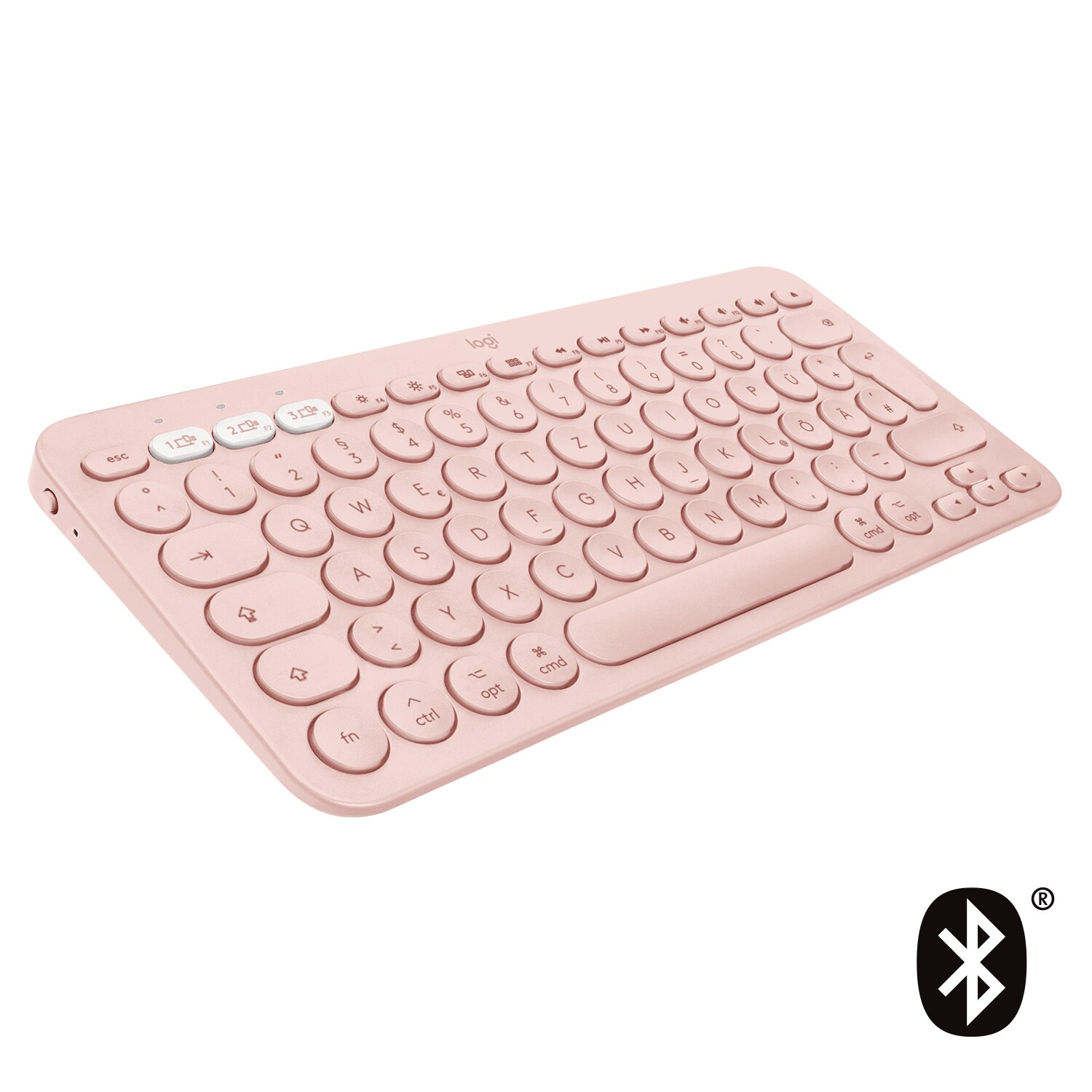 Logitech K380 für Mac Kabellose Tastatur Rose