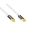 Good Connections Antennenkabel SmartFLEX 1m F-Stecker zu F-Stecker &gt;120dB weiß
