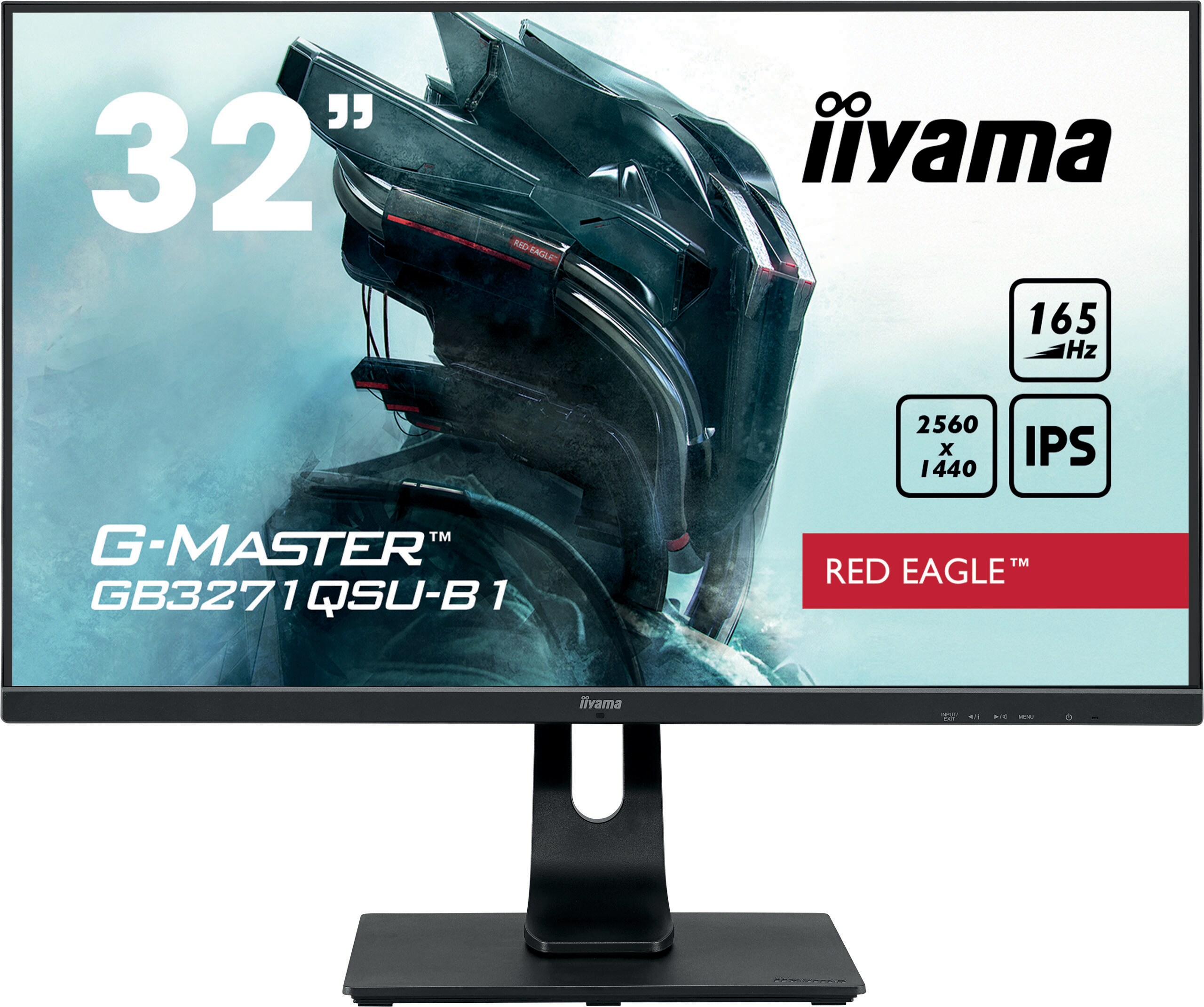 iiyama G-Master GB3271QSU-B1 80cm (31.5") WQHD IPS Monitor HDMI/DP 165Hz 1ms