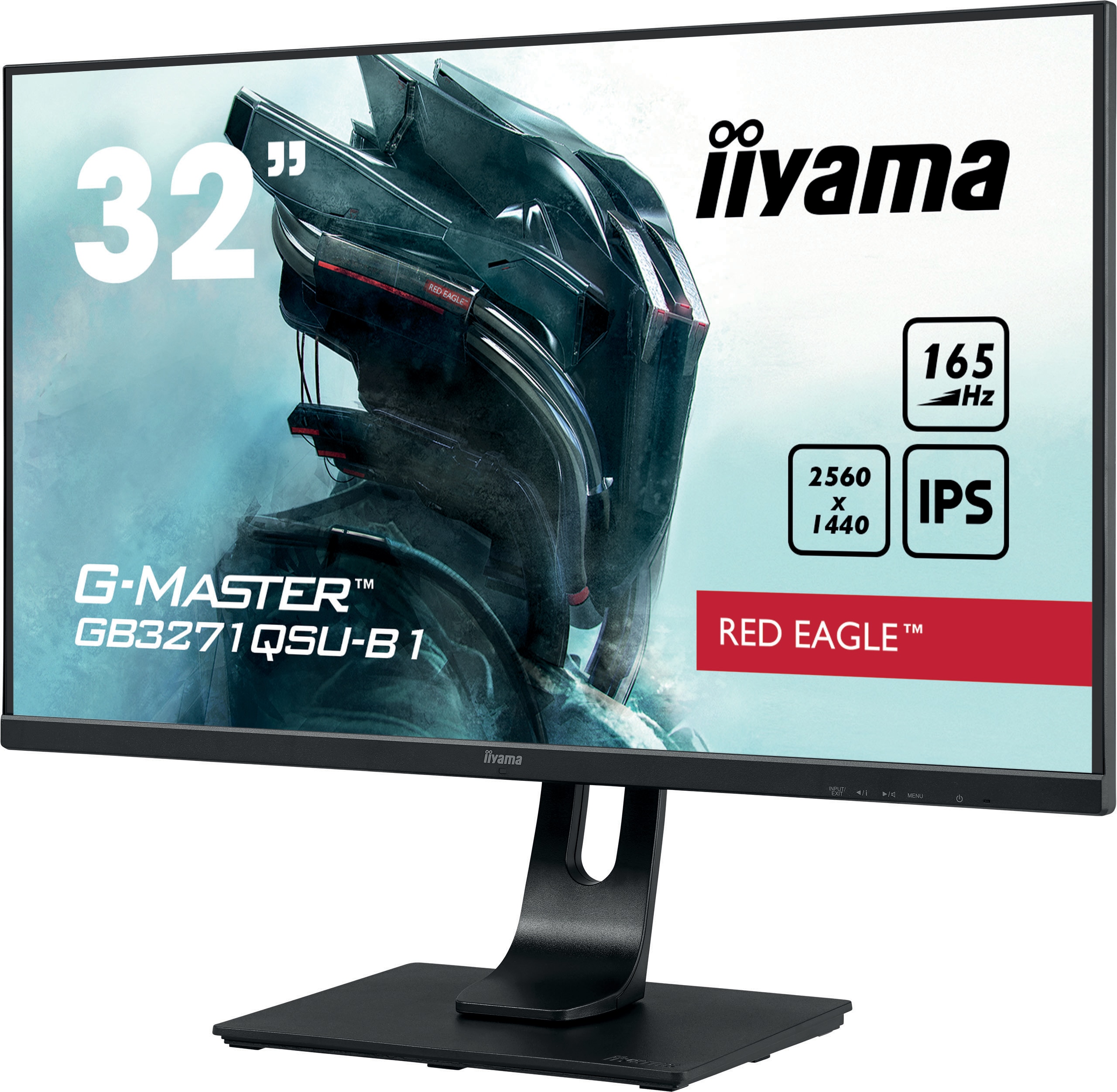 iiyama G-Master GB3271QSU-B1 80cm (31.5") WQHD IPS Monitor HDMI/DP 165Hz 1ms