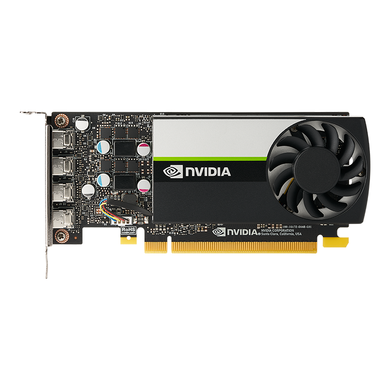 PNY NVIDIA T1000 4GDDR6 PCIe 3.0 Workstation Grafikkarte , 4x mDP, Low Profile