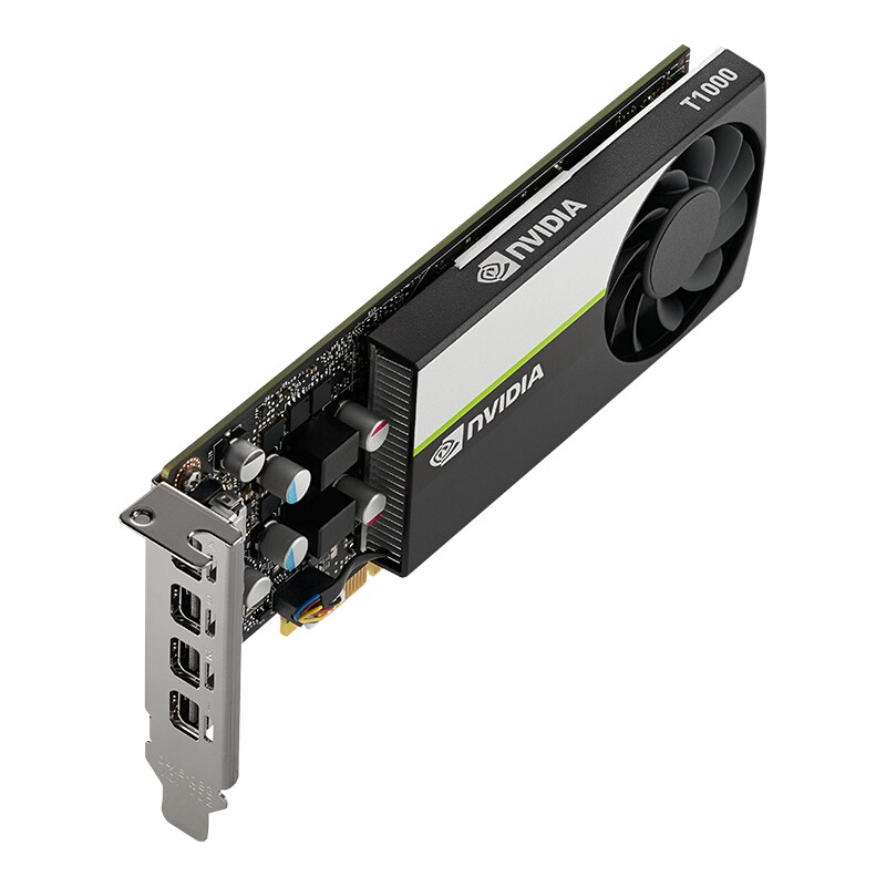 PNY NVIDIA T1000 4GDDR6 PCIe 3.0 Workstation Grafikkarte , 4x mDP, Low Profile