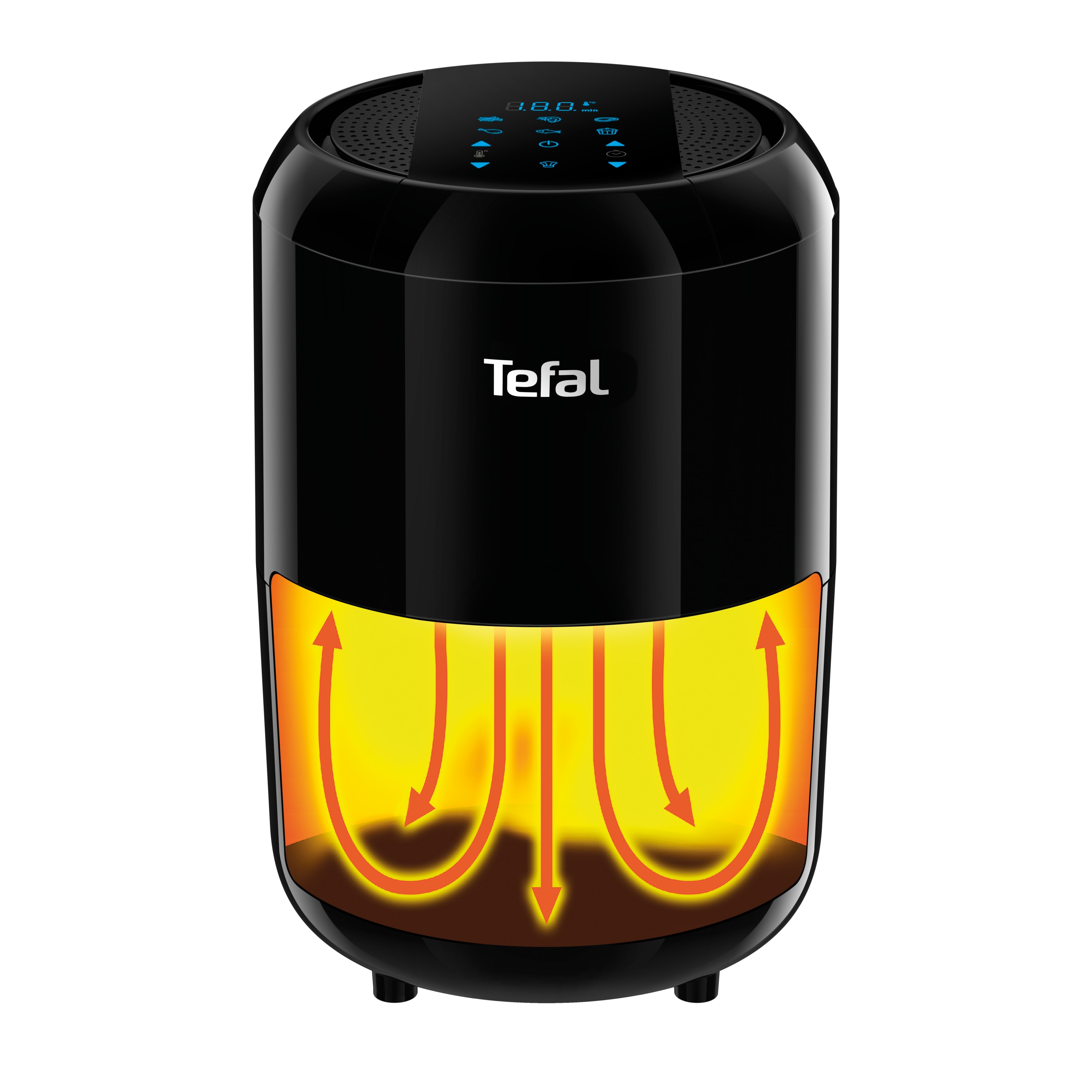 Tefal EY3018 Easy Fry Compact Heißluft-Fritteuse 1,6l 1400W