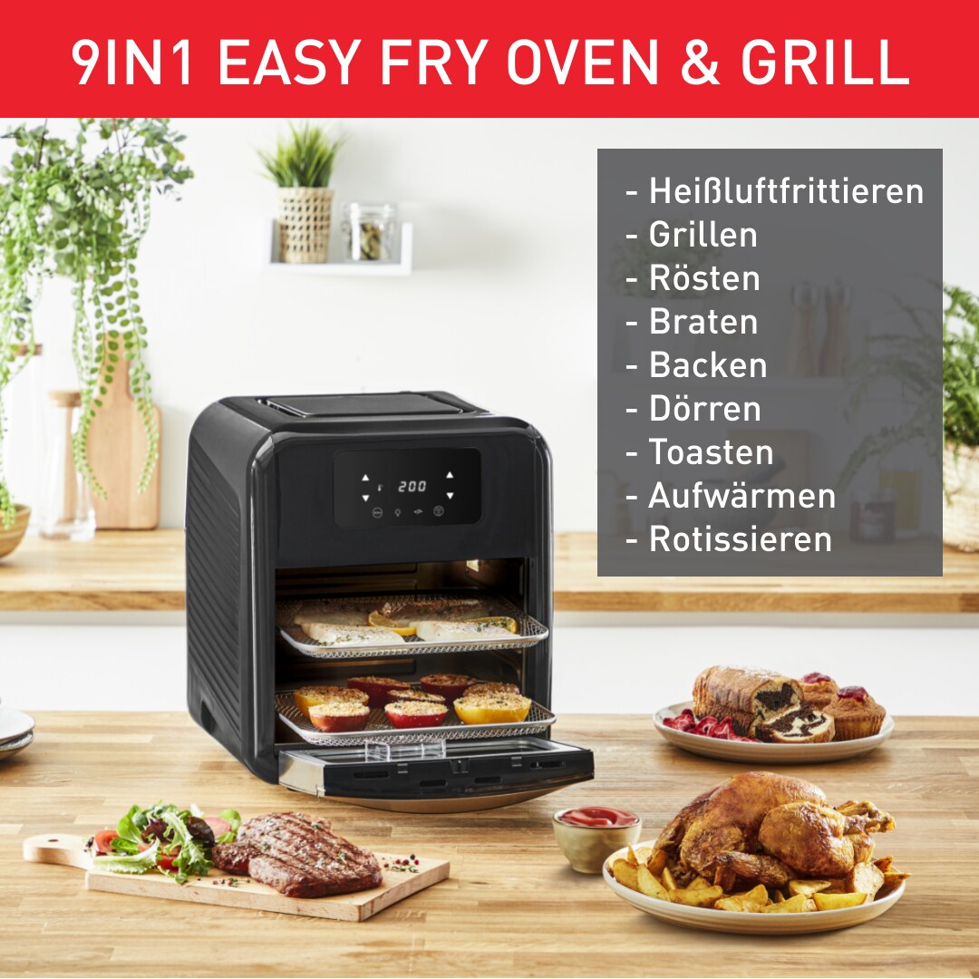 Tefal FW5018 EasyFry Heißluftfritteuse, Ofen, Grill, 2000W, 11l