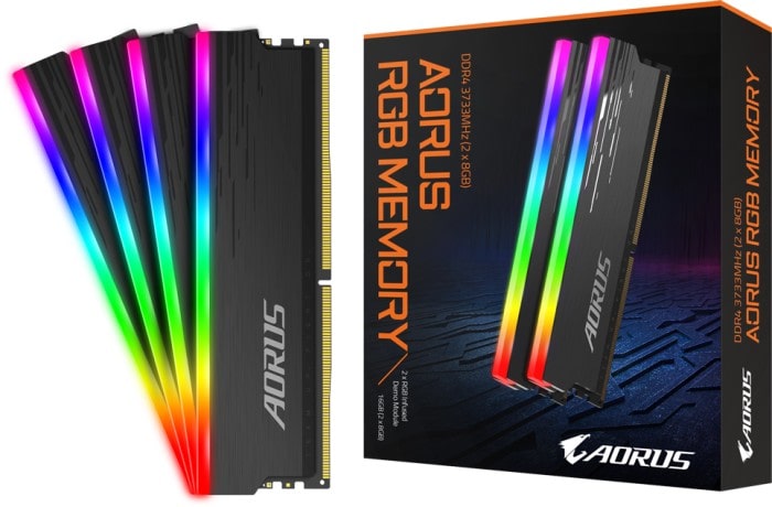 16GB (2x8GB) Gigabyte Aorus RGB DDR4-3733 CL18 Speicher Kit RAM (inkl Demo Kit)