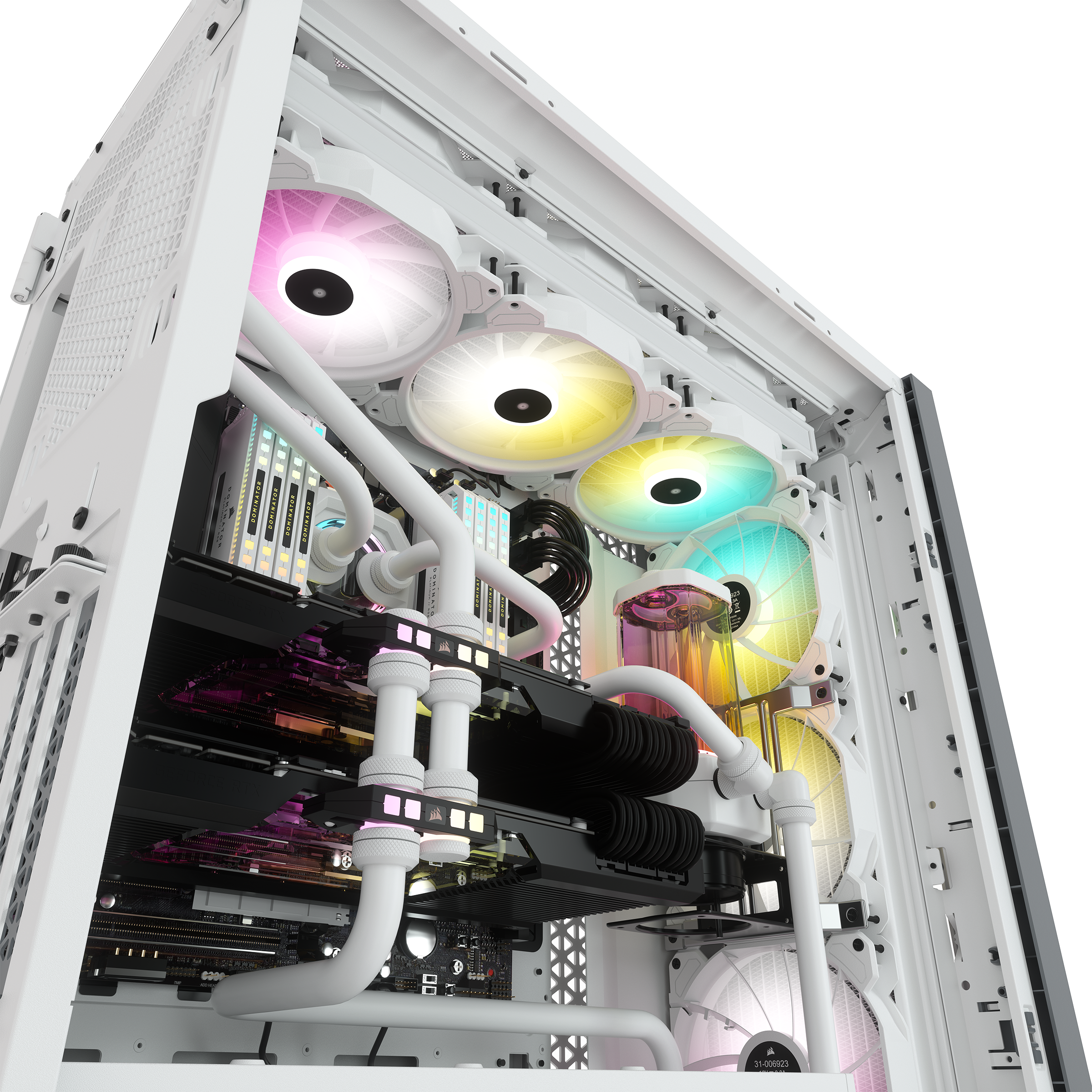 Corsair iCue 7000X RGB White Full Tower Gaming Gehäuse mit Glas Seitenfenster