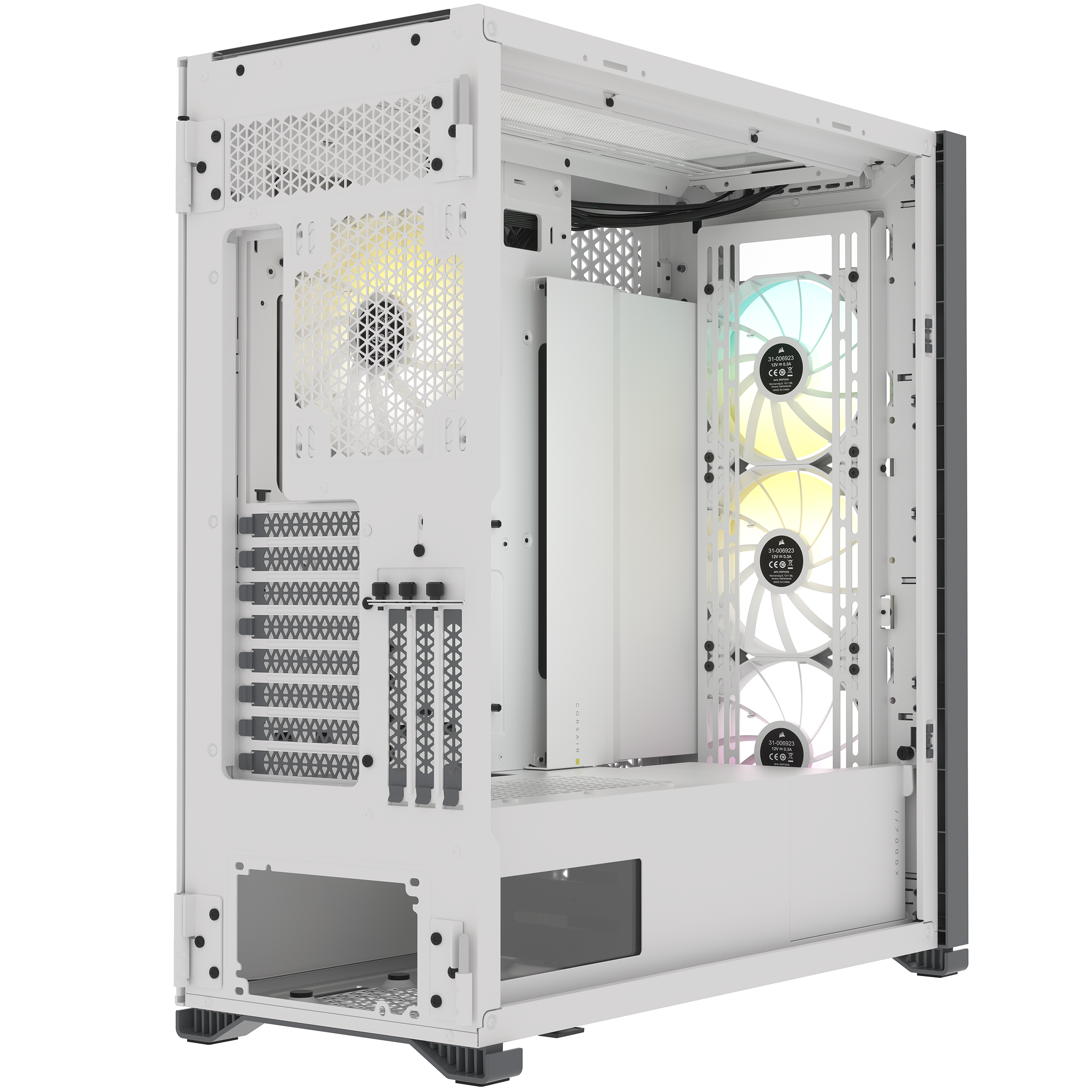 Corsair iCue 7000X RGB White Full Tower Gaming Gehäuse mit Glas Seitenfenster