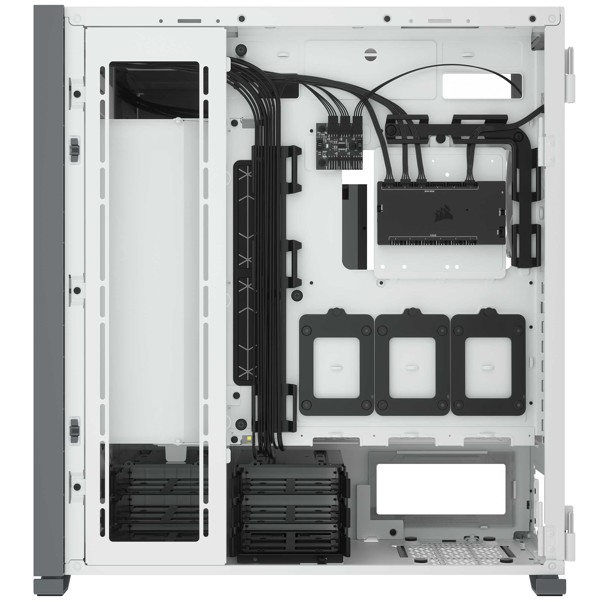 Corsair iCue 7000X RGB White Full Tower Gaming Gehäuse mit Glas Seitenfenster