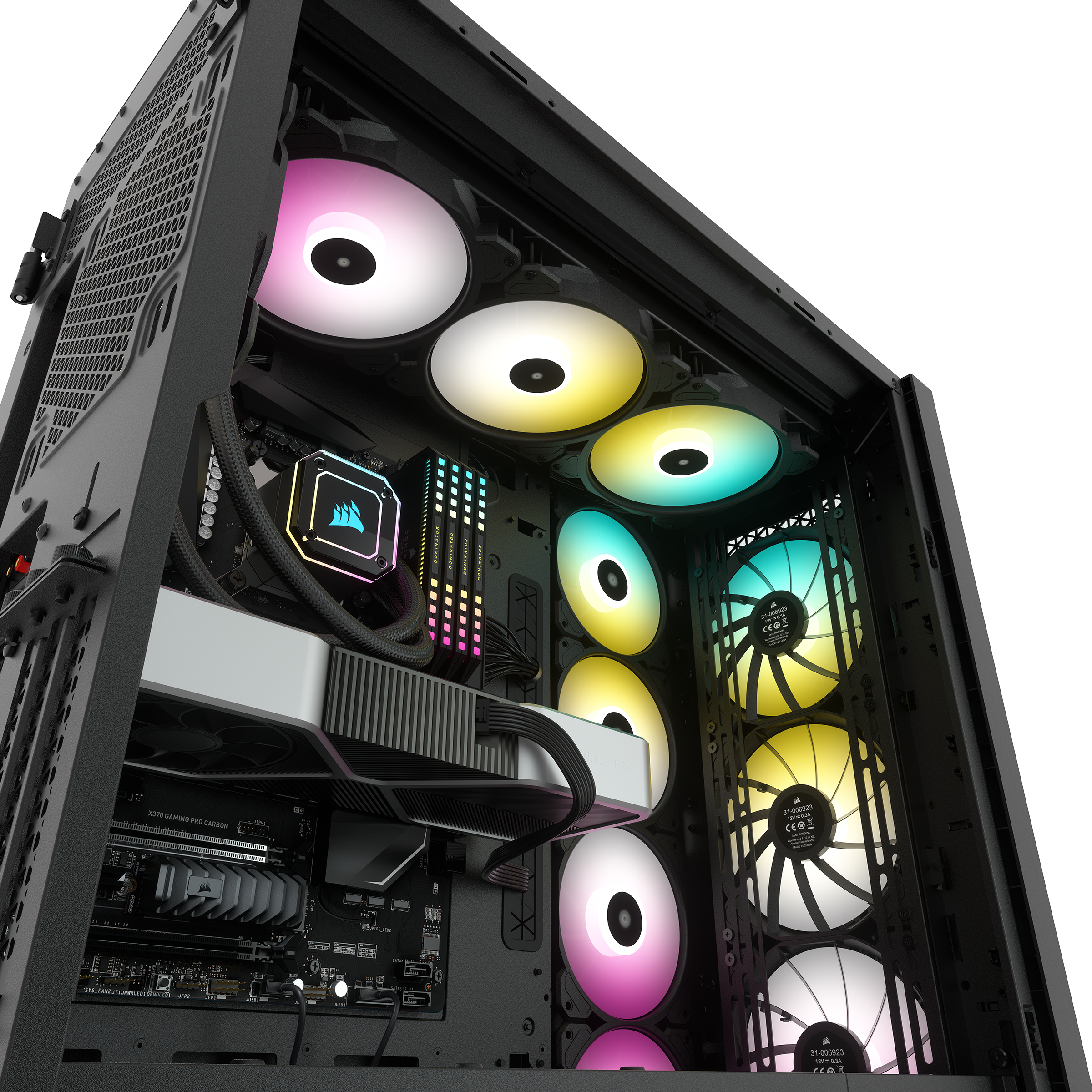 Corsair 7000D Airflow Black Full Tower Gaming Gehäuse mit Glas Seitenfenster