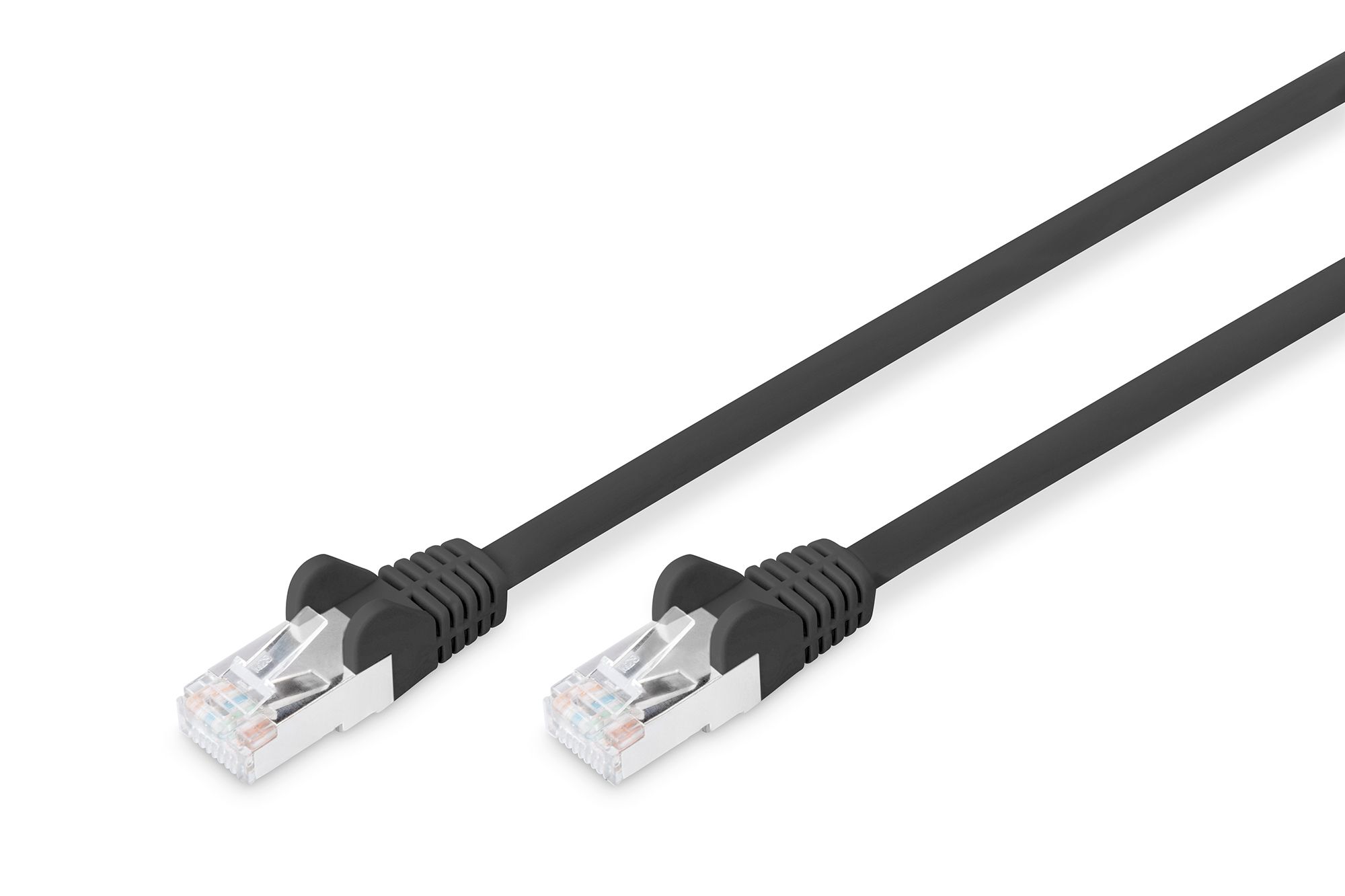 DIGITUS Patchkabel CAT6, RJ45 St/St, 1.0m, schwarz