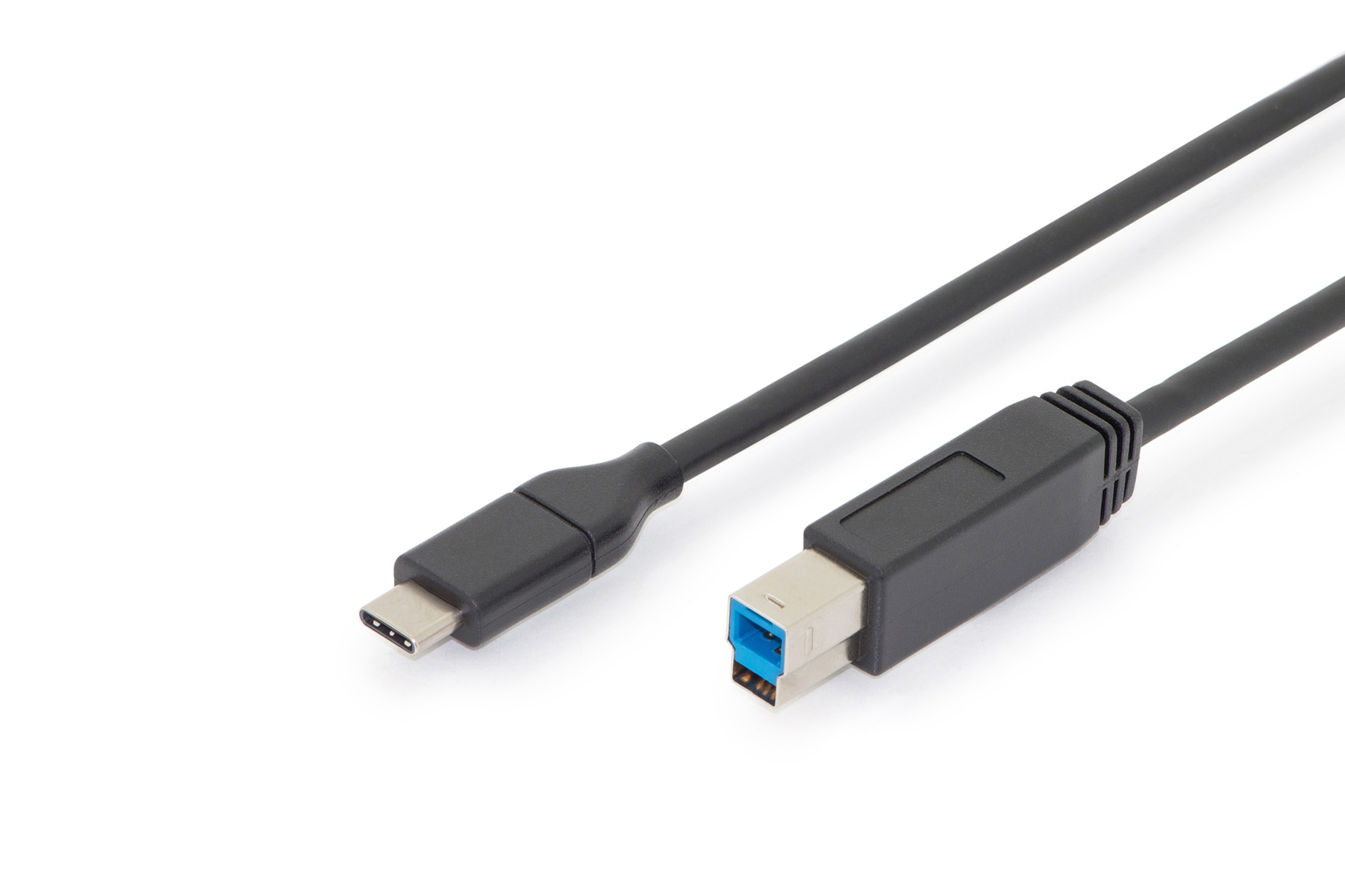 DIGITUS USB Typ-C Verbindungskabel, Typ C auf B St/St, 1,0 m, schwarz