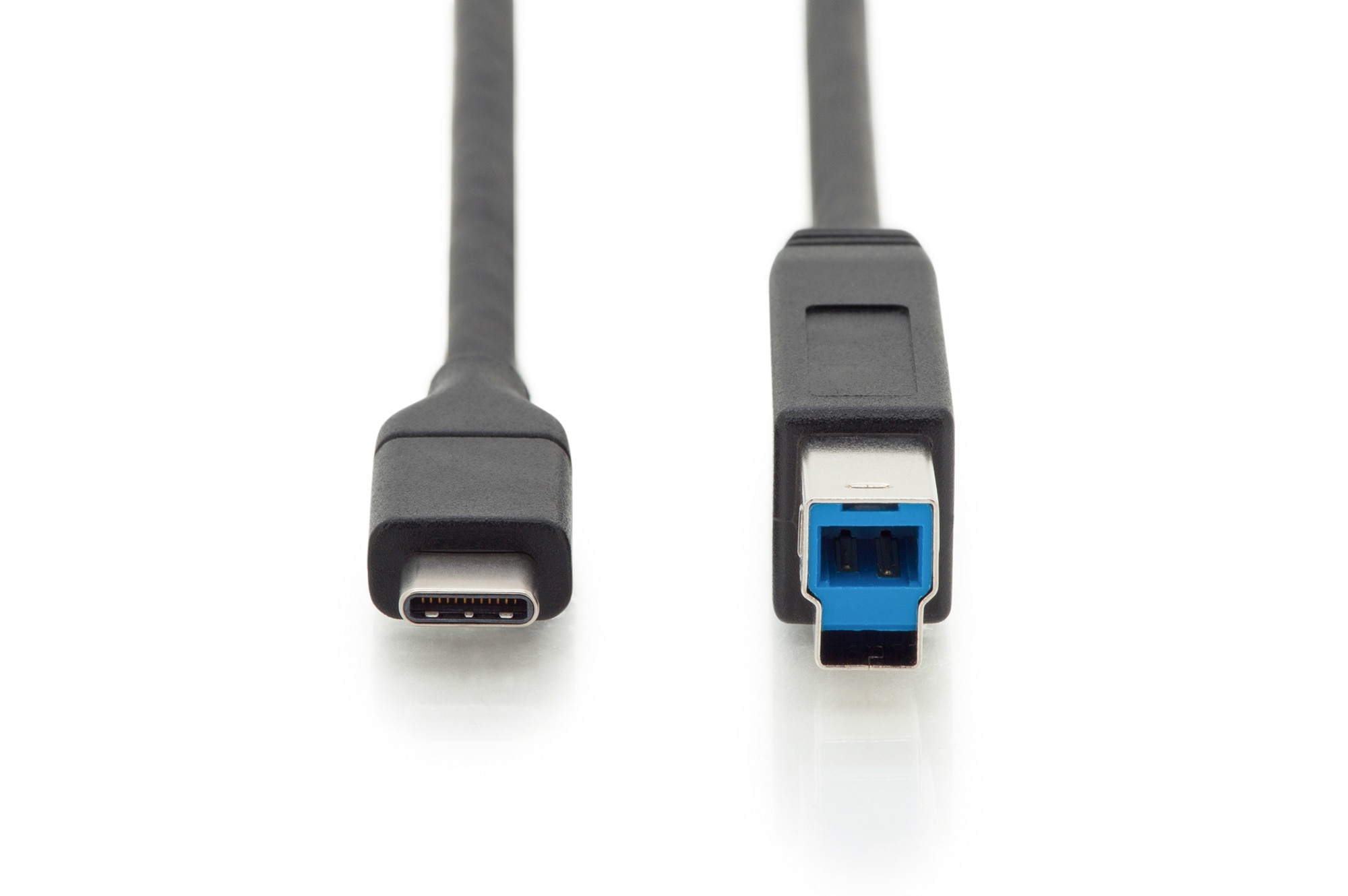 DIGITUS USB Typ-C Verbindungskabel, Typ C auf B St/St, 1,0 m, schwarz