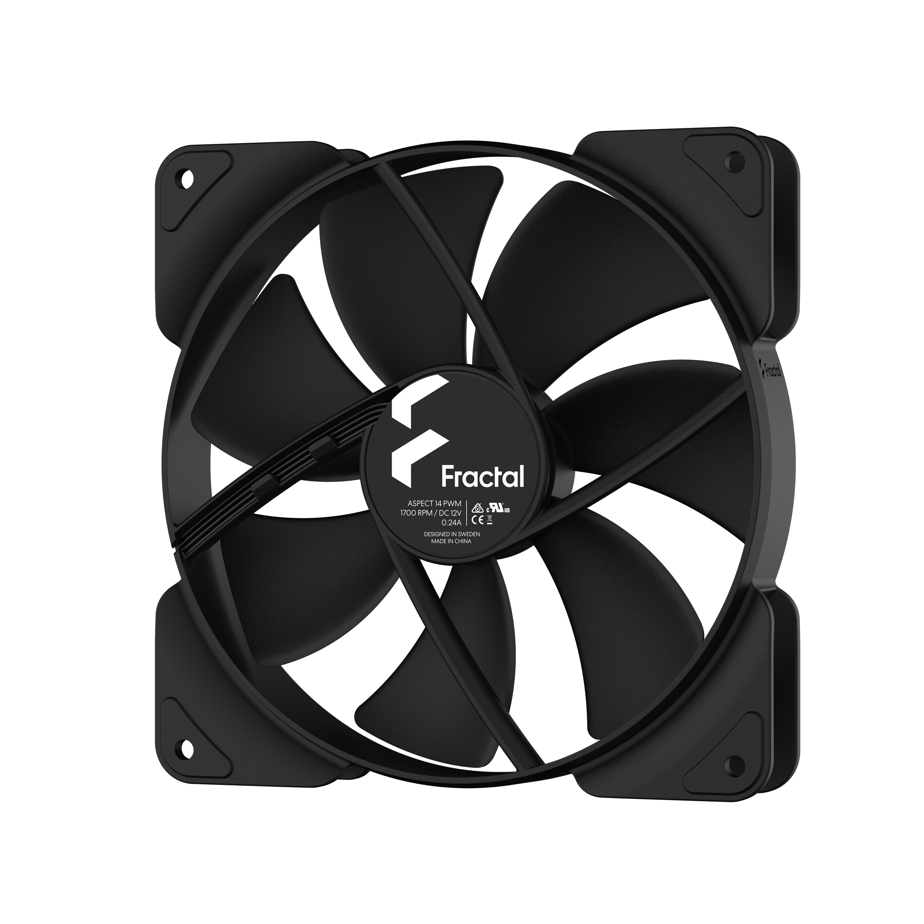 FRACTAL Design Aspect 14 PMW Gehäuse Lüfter schwarz 140 x 140 x 25 mm