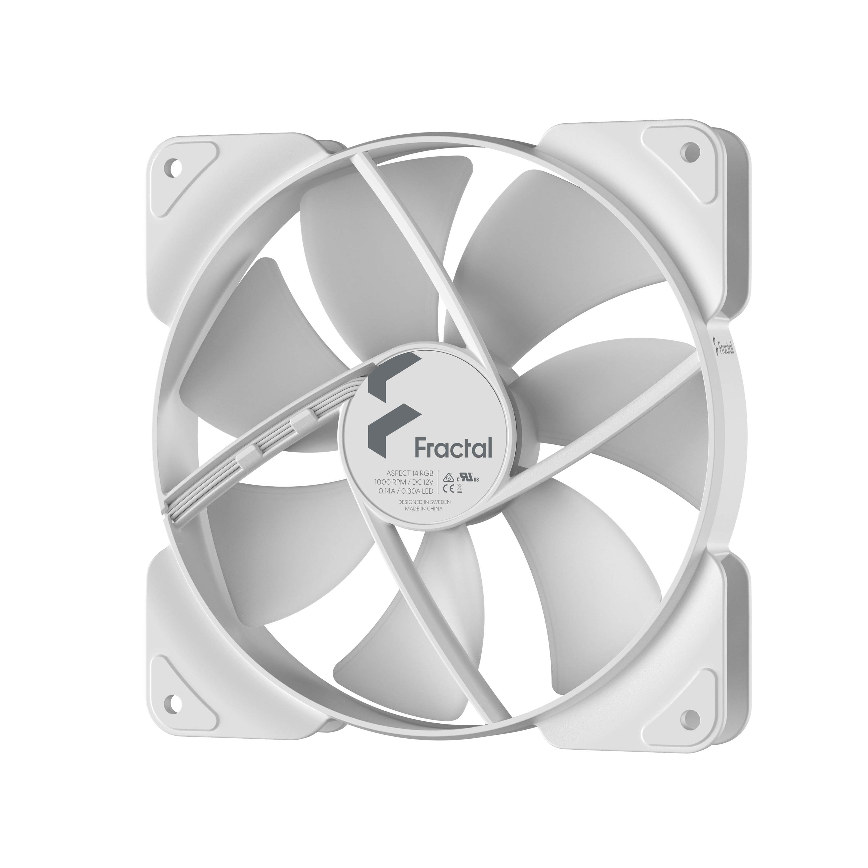 FRACTAL Design Aspect 14 RGB Gehäuse Lüfter weiß 140x140x25mm