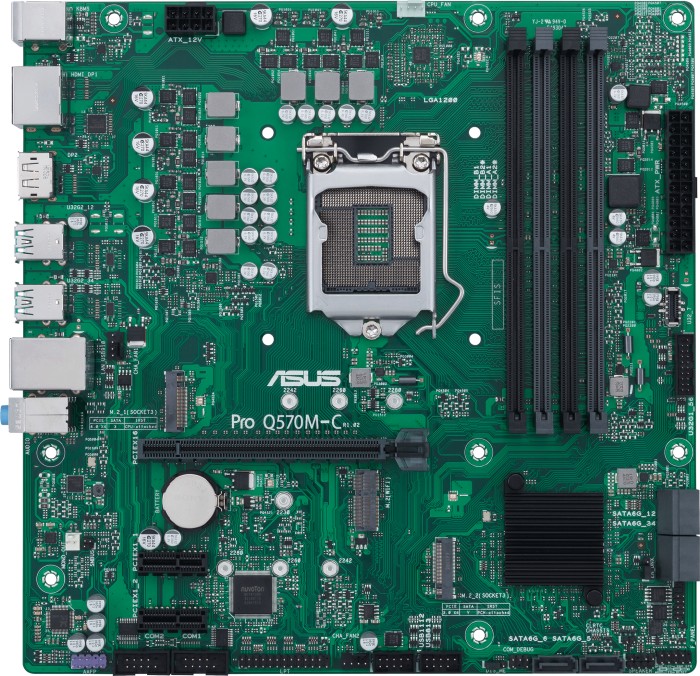 ASUS Pro Q570M-C/CSM ATX Mainboard Sockel 1200 M.2/DP/HDMI