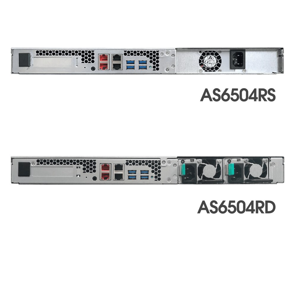 ASUSTOR AS6504RS+Rail NAS System 4-Bay Atom C3538