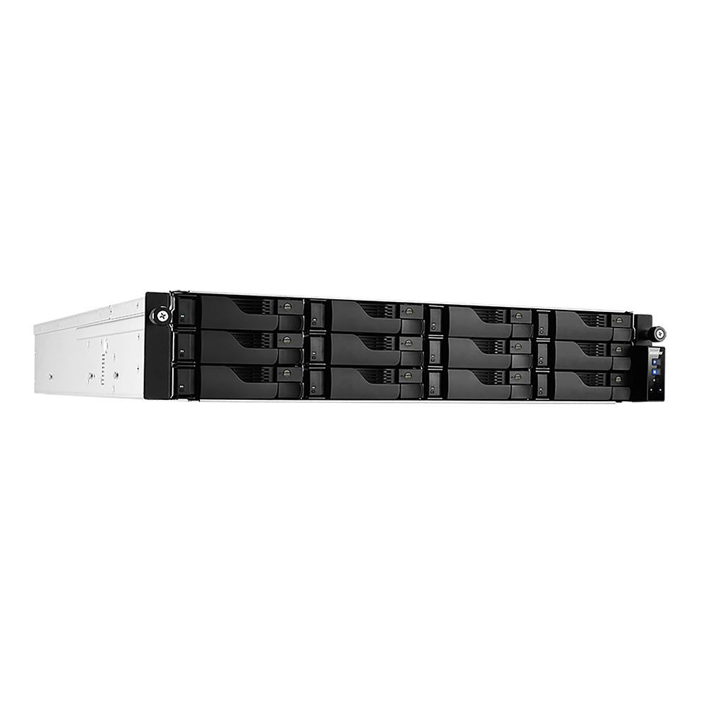 ASUSTOR AS6512RD+Rail NAS System Lockerstor 12RD 12-Bay Atom C3538 2x Netzteil