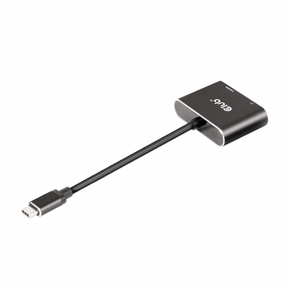 Club 3D USB 3.2 Gen2 Typ-C auf DisplayPort und HDMI St./B. 4K60Hz 0,2m schwarz