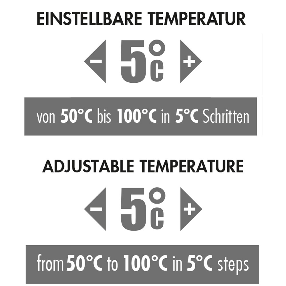 Gastroback 42441 Design Wasserkocher Express 3.000W 10 Stufen 50-100°C