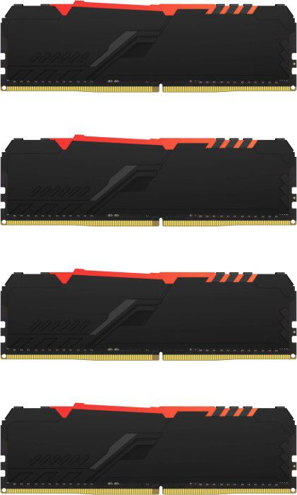 32GB (4x8GB) KINGSTON FURY Beast RGB DDR4-2666 CL16 RAM Gaming Arbeitsspeicher