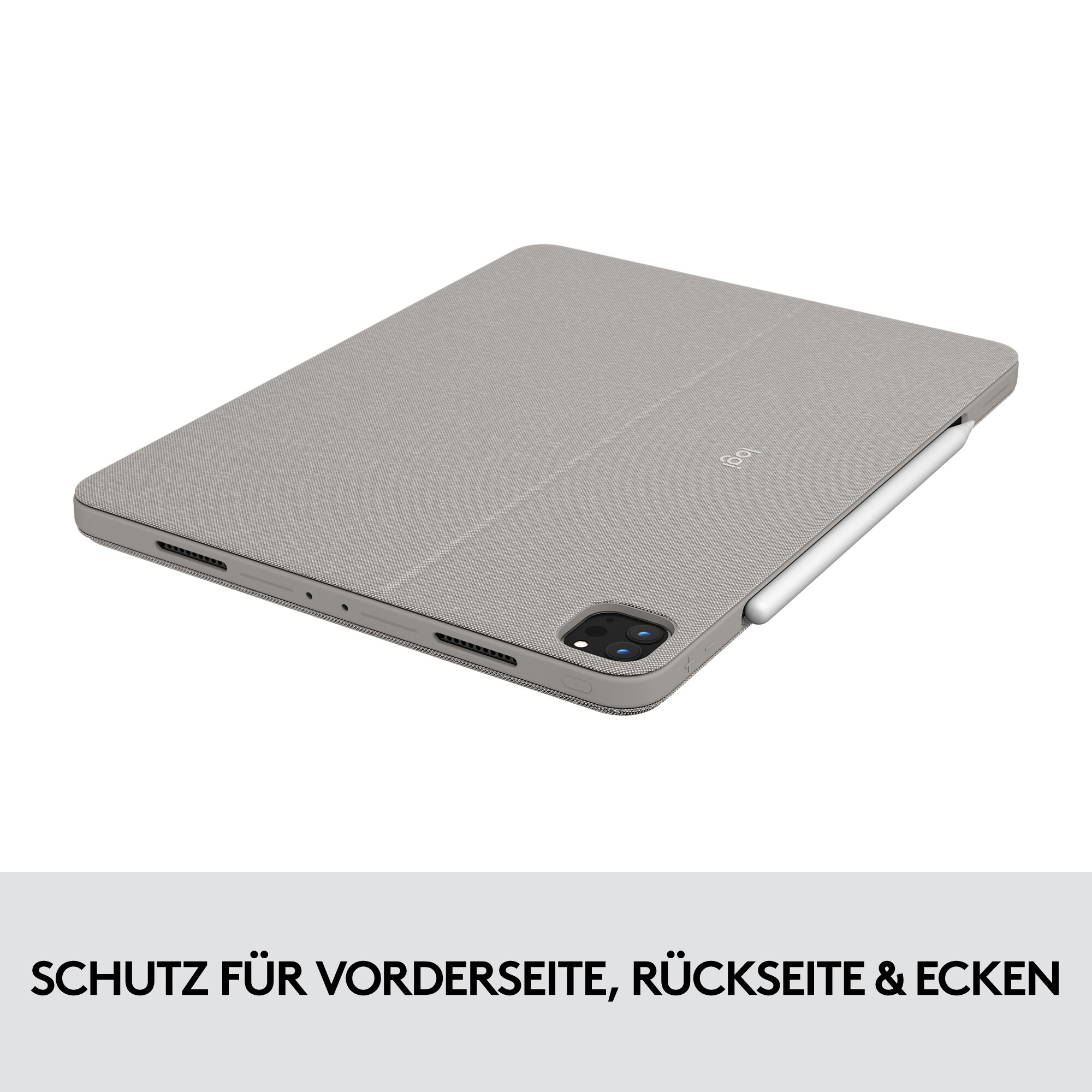 Logitech Combo Touch Tastaturcase Trackpad für iPad Pro 11“ (1./ 2./3.Gen) Sand