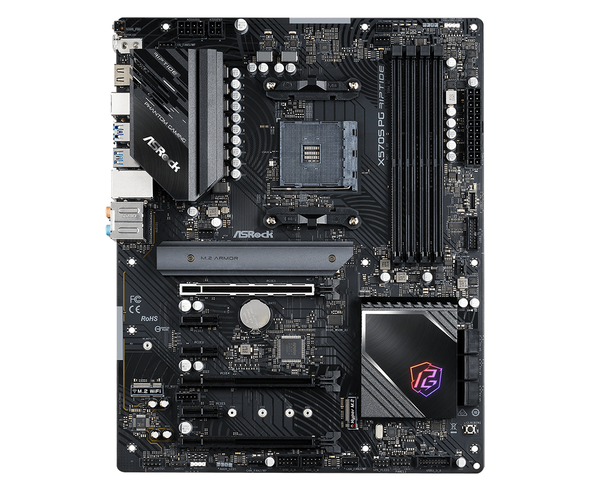 ASRock X570S PG Riptide AM4 ATX Mainboard M.2/HDMI/USB3.2(Gen2)