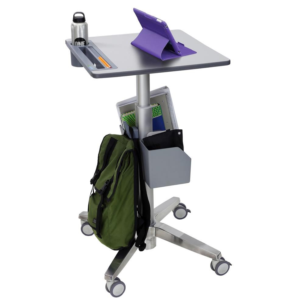 Ergotron LearnFit mobiler Steh-Sitz Tisch mit 40,6cm Höhenverstellung