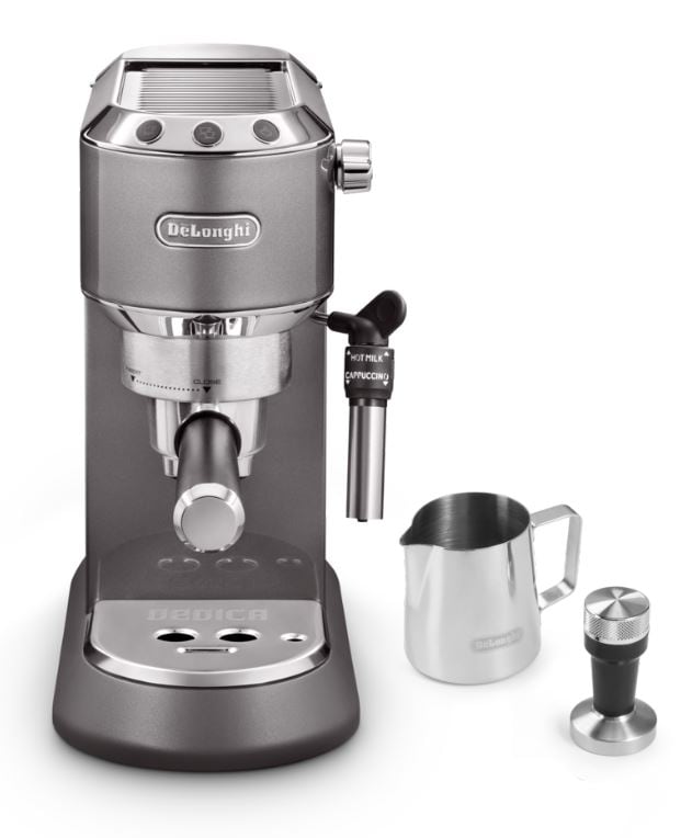 DeLonghi EC 785.GY Dedica Style Siebträger Espressomaschine Grau