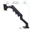 ERGOTRON HX Monitor Arm mit patentierter CF-Technologie schwarz bis 19,1Kg