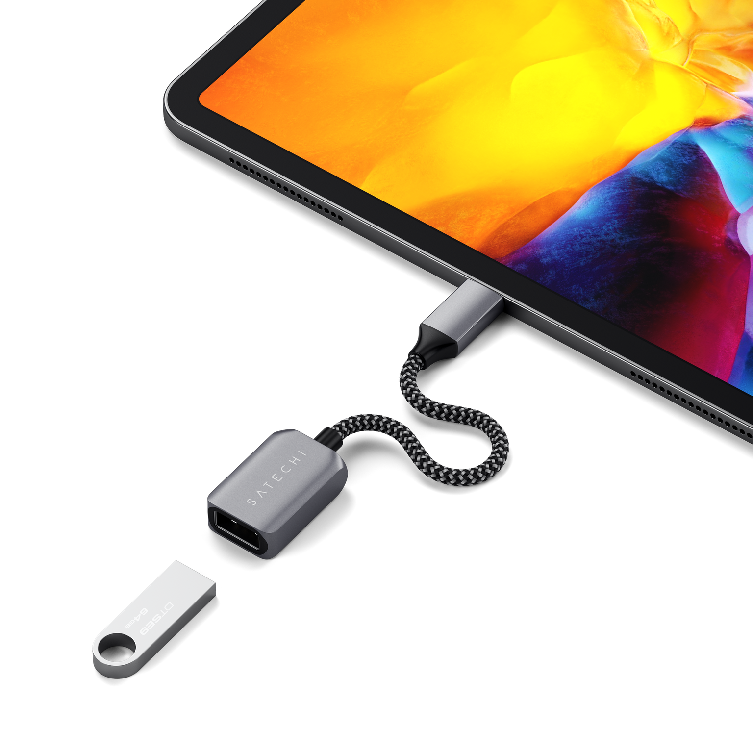 Satechi USB-C auf USB 3.0 Kabel-Adapter Space Gray