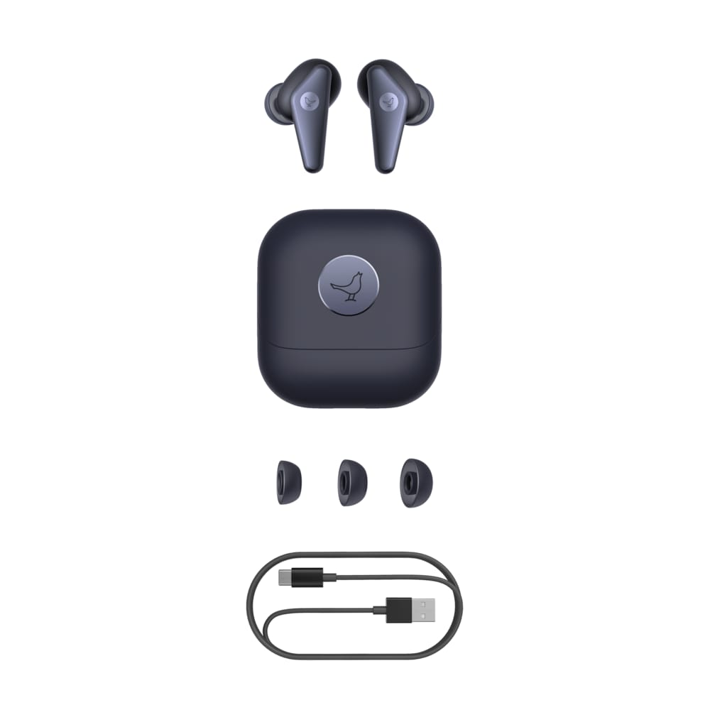 Libratone AIR+ True Wireless In-Ear ANC Ohrhörer mit Ladebehälter schwarz