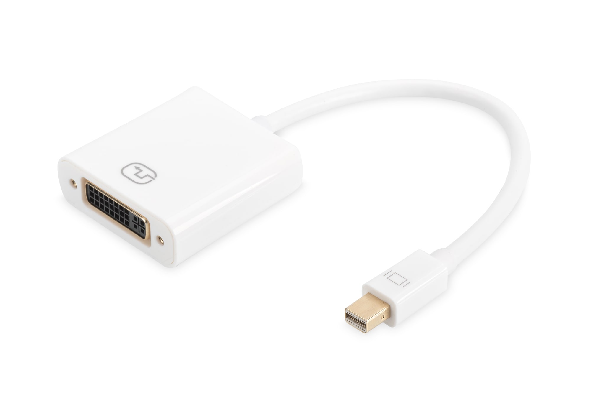 DIGITUS DisplayPort Adapterkabel, mini DP - DVI (24+5) St/Bu, 0.15m