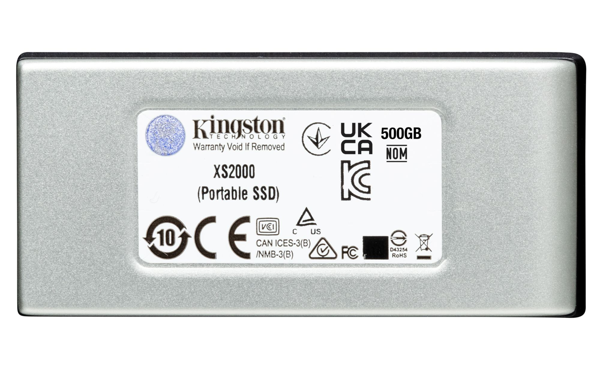 Kingston XS2000 Portable SSD 500GB USB-C 3.2 Gen2x2