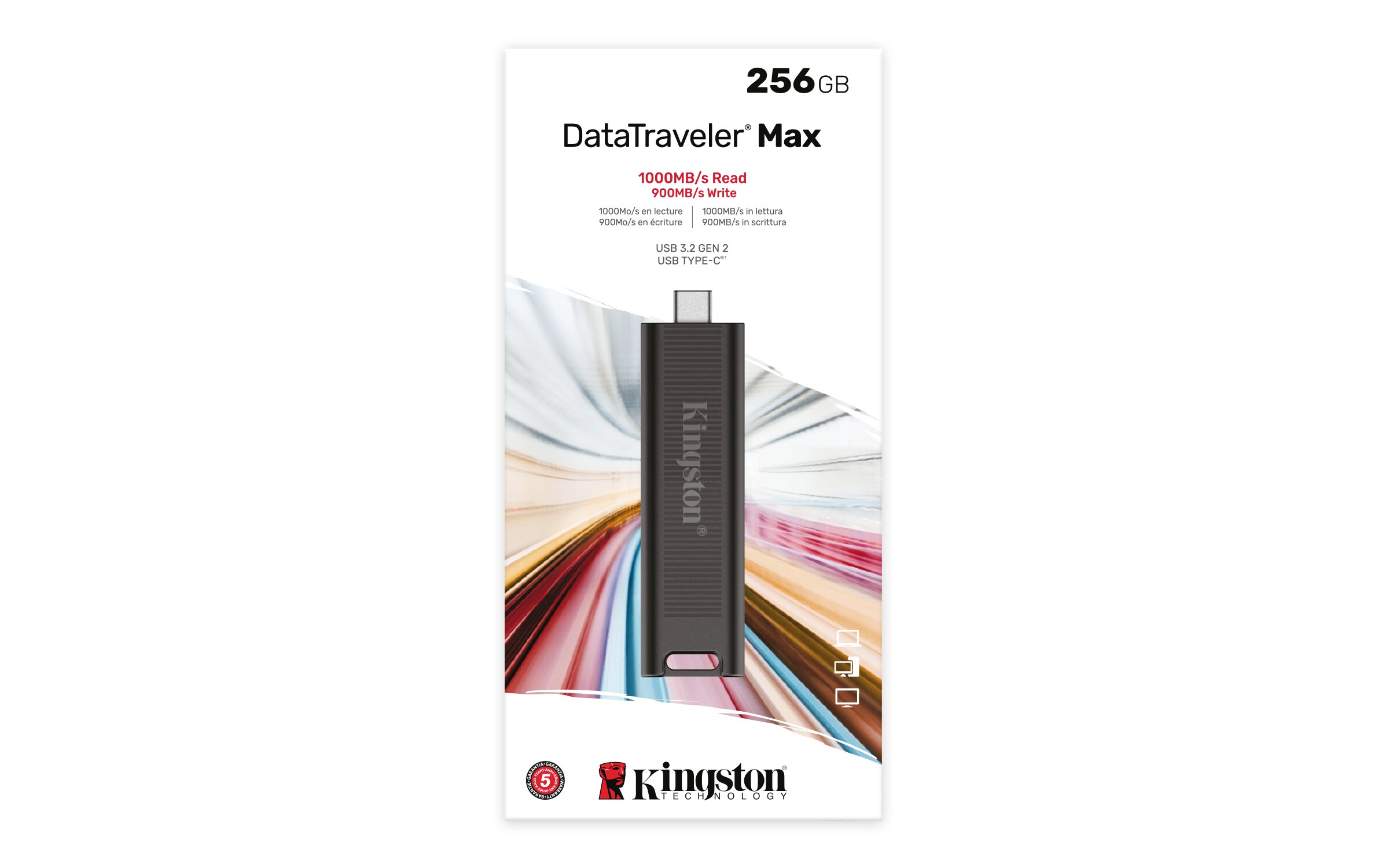 Kingston 256GB DataTraveler Max USB-Typ C 3.2 Gen2 USB-Stick